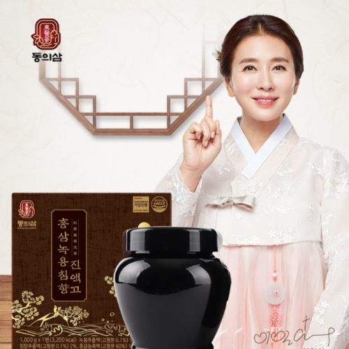 동의삼 홍삼녹용침향진액고(1kg)1,000g x 1단지