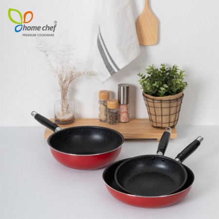 [홈셰프] 스톤마블 후라이팬3종 (20cm+28cm+28cm웍), hc0803se