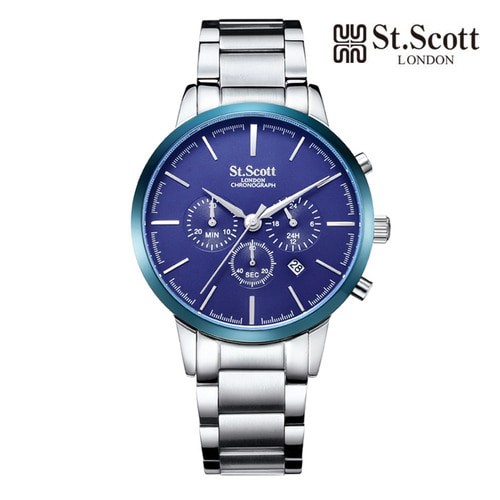 [St.Scott] 남성 메탈시계, ST7101SLS