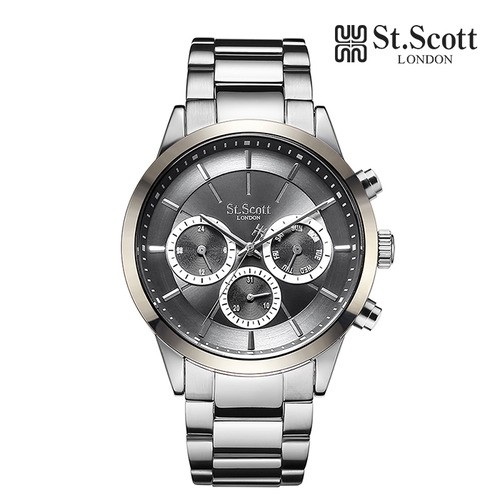 [St.Scott] 멀티 남성 메탈시계, ST3056SGS