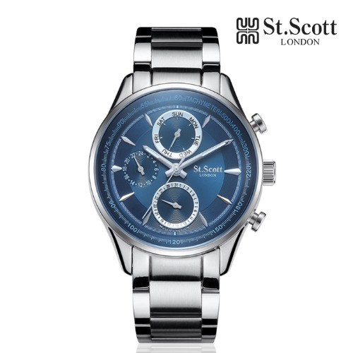 [St.Scott] 남성 메탈시계, ST6014SLS
