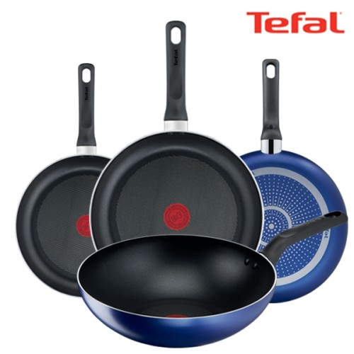 테팔 팬&냄비 PTFE 미드나잇 블루 4종세트 (프라이팬 24cm + 26cm + 28cm + 볶음팬 28cm)