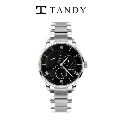 [TANDY] 탠디 멀티메탈 손목시계 요일 날짜 초침, T-3671 SBS