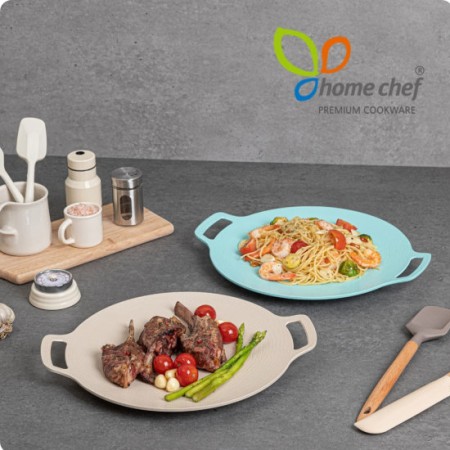 [홈셰프] 파르페 IH 칼라 그리들30CM 2종(블루,아이보리), hc1102BI
