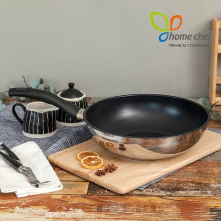 [홈셰프] IH인덕션 스텐레스 궁중웍팬 28cm, lhs-hc0228w