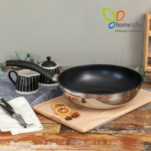 [홈셰프] IH인덕션 스텐레스 궁중웍팬 28cm, lhs-hc0228w