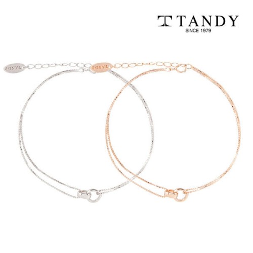 [TANDY] 탠디 실버925 여성용 더블링 팔찌 TDB501