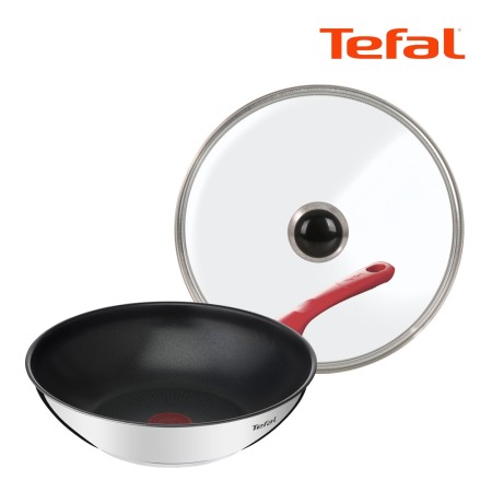 [Tefal] 테팔 에디션 레드 인덕션 궁중팬 28cm+유리뚜껑