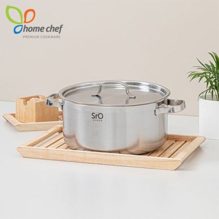 [홈셰프] SrO 통3중 스텐 양수냄비24Cm, Hc-1224s