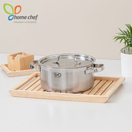 [홈셰프] SrO 통3중 스텐 양수냄비20Cm, Hc-1220s