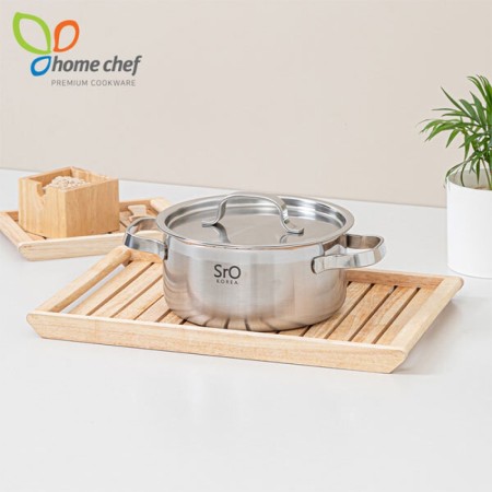 [홈셰프] SrO 통3중 스텐 양수냄비18Cm, Hc-1218s