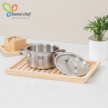 [홈셰프] SrO 통3중 스텐 양수냄비14Cm, Hc-1214S