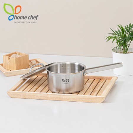 [홈셰프] SrO 통3중 스텐 이유식 편수냄비14Cm, Hc-1214p