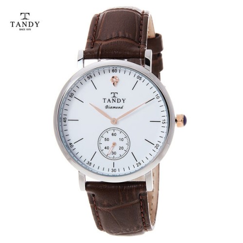 [TANDY] 탠디 다이아몬드시계 DIA-1902M BR 남성(브라운 밴드)