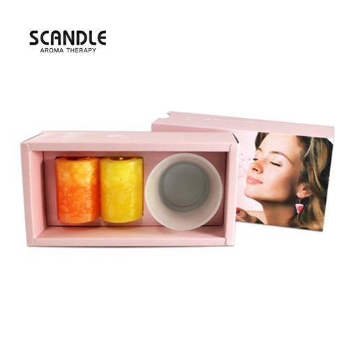 [S.candle] 에스캔들 보티브 향초 2개 초받침 세트