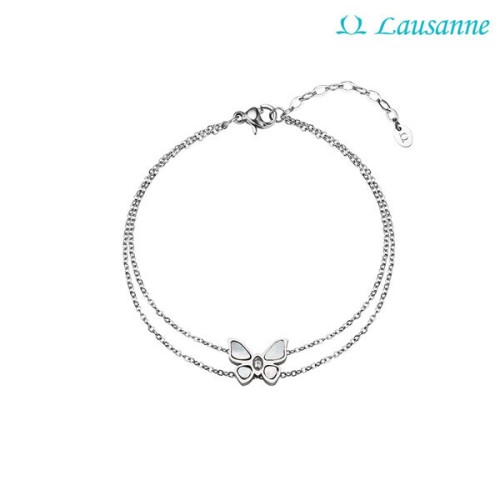 [Lausanne] 로잔 나비 자개 팔찌, LNJ225-BW(화이트)