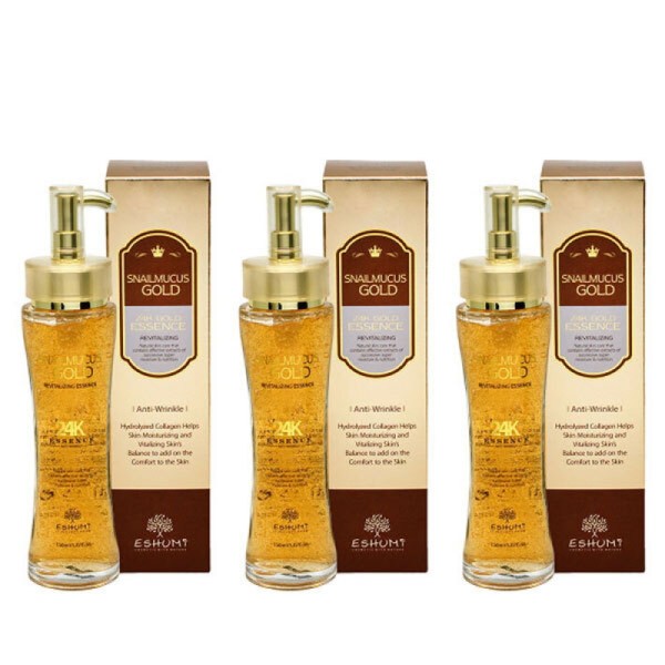 [Eshumi] 애슈미 스네일 뮤커스 골드 리바이탈라이징 에센스 150ml x 3개