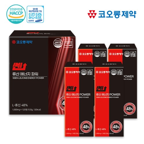 [코오롱제약] 쎈 류신 에너지 파워 1,000mgX120정