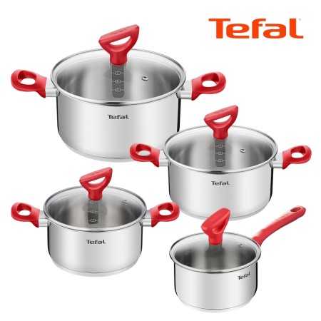 [Tefal] 테팔 에디션 레드 인덕션냄비 편수16cm+양수18cm+양수20cm+양수24cm