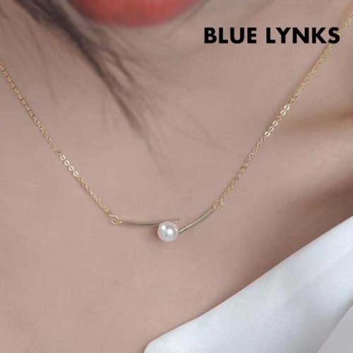 [블루링스] TAH 실버 S925 라인 센터 진주 목걸이 BLM-TAH01