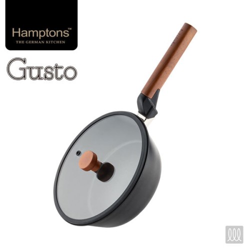 [Hamptons] 햄튼 구스토 인덕션 IH멀티웍 24CM (유리커버포함), HTGT-24W24G