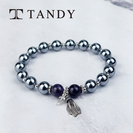 [TANDY] 탠디 테라헤르츠 자수정팔찌 여성용 TH826