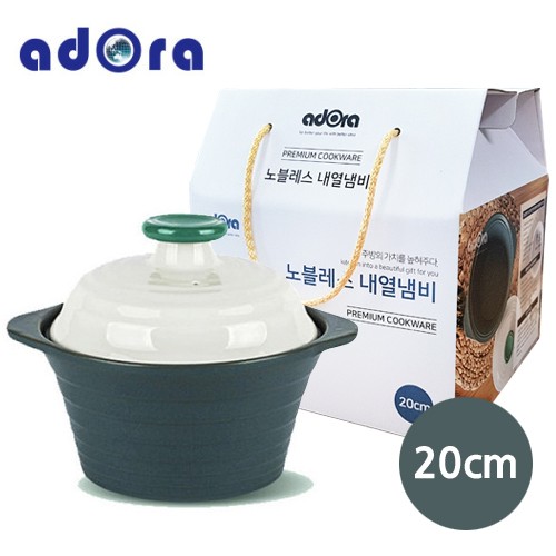 [아도라] 노블레스 국산 무균열 세라믹 내열냄비 20cm