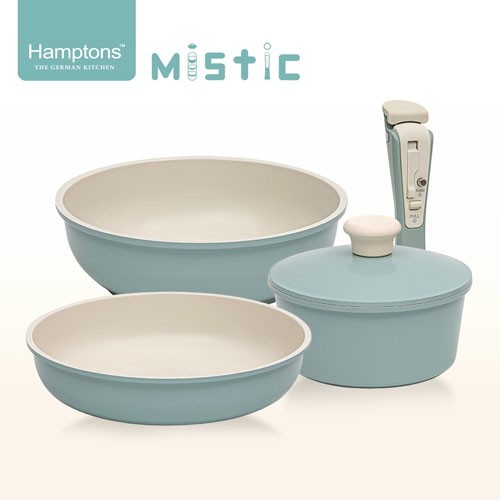 [Hamptons] 독일 햄튼 미스틱(Mistic) 세라믹 멀티 쿡웨어 세트 5P, HEOS-S5P-A