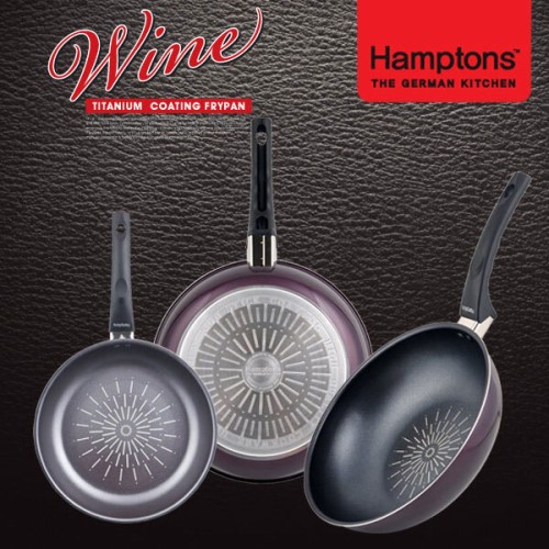 [Hamptons] 독일 햄튼 와인 티타늄 인덕션 후라이팬 3종세트A(20,28후라이팬,28궁중팬), HTW-T2288WS