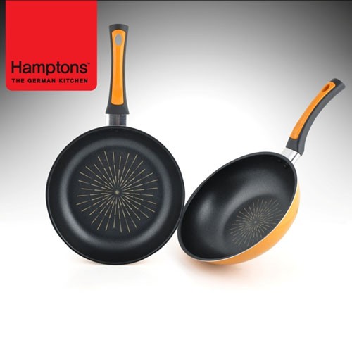 [Hamptons] 독일 햄튼 애슐리 다이아몬드 후라이팬 2종세트(28후라이팬,26궁중팬), HTAF-28F26W