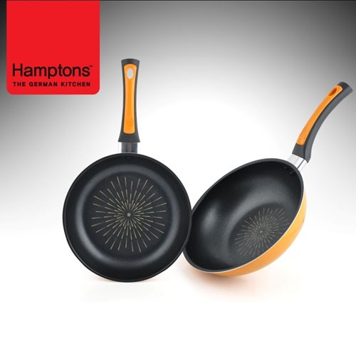 [Hamptons] 독일 햄튼 애슐리 다이아몬드 후라이팬 2종세트(26후라이팬,26궁중팬), HTAF-26F26W