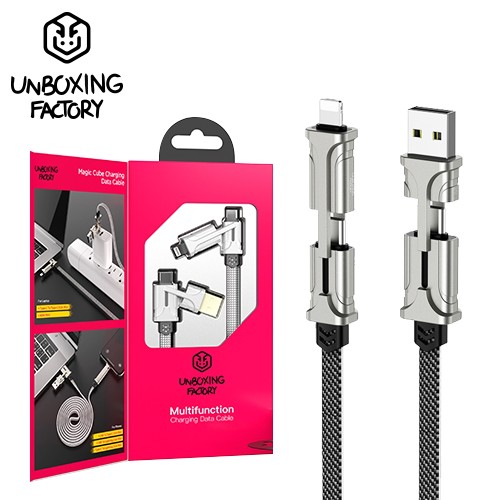[언박싱팩토리] 4 in 1 멀티 PD 고속충전 케이블, UBX-012