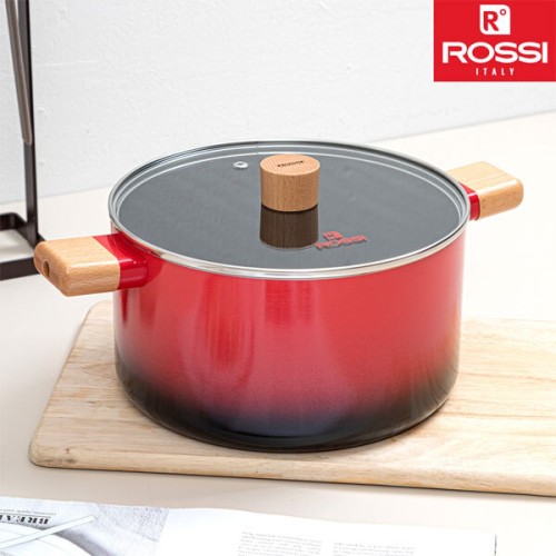 [ROSSI] 이태리 로시 IH투톤레드 곰솥 24cm