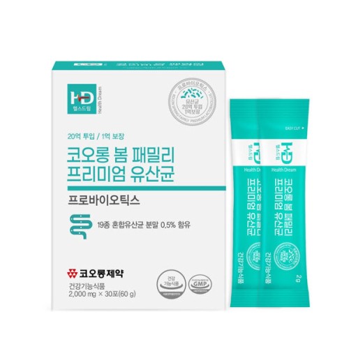 [코오롱제약] 봄 패밀리 프리미엄 유산균 2,000mg x 30포