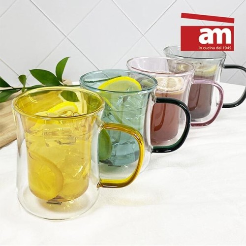 [am] 이태리 am 더블월 글라스 400ml(내열유리), AM-TDG-400