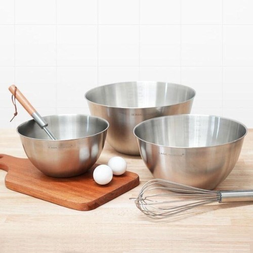 [AGK NORDIC] 에델바이스 스테인레스 믹싱볼 3SET, AGKCB-03