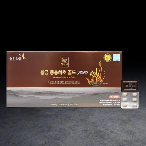 [영진약품] 황금 동충하초 골드 550mg x 120정